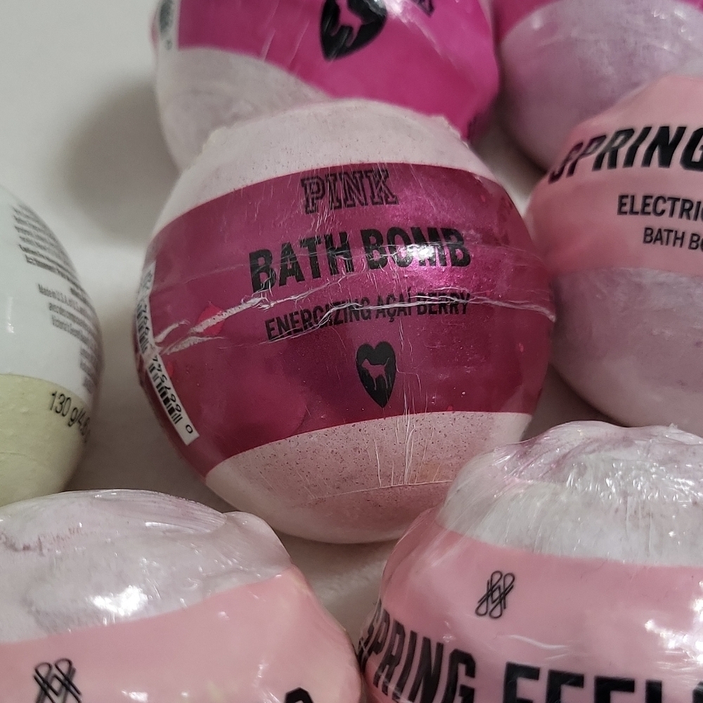 PINK Bath Bombs Spring Feels Unicorn Vibes Assorted Scents 4.6 oz lot of 11 - Picture 14 of 16